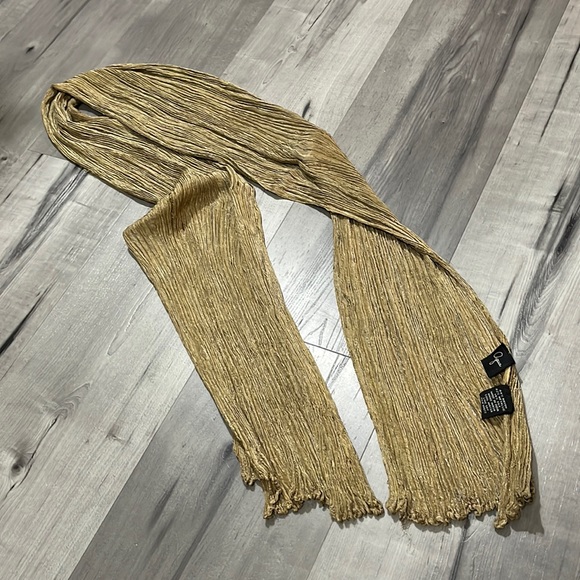 AQUA Womens Beige Cotton Fringed Neckwarmer Scarf main image 1
